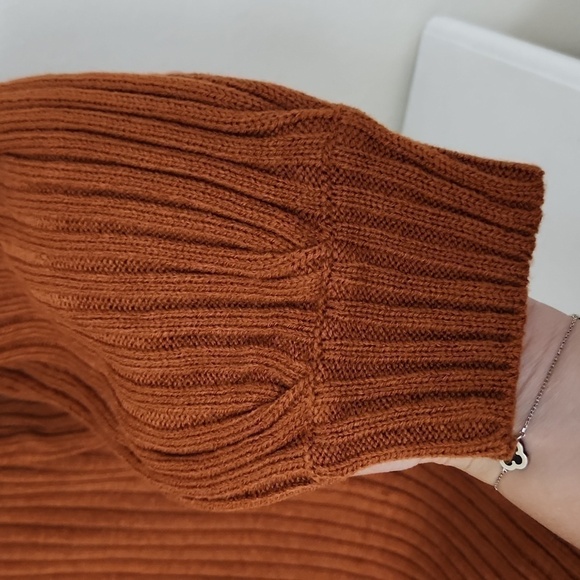 Chunky Knit Sweater Shirt Dress size 2XL Fall Cozy Winter Lagenlook brown - Picture 4 of 8